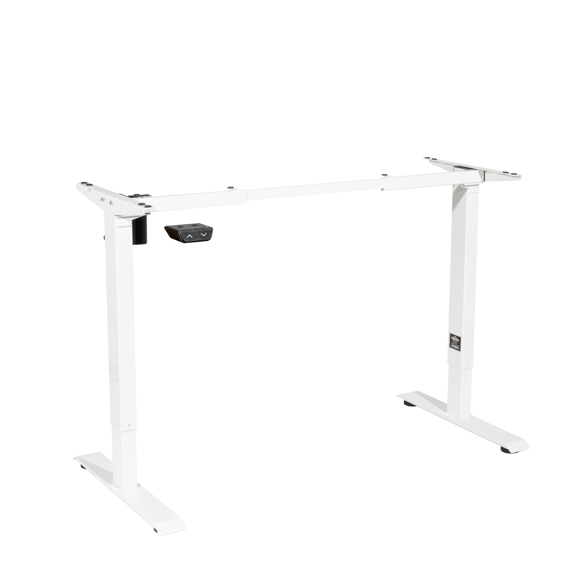 Dellonda Electric Adjustable Standing Desk Frame, 70kg Capacity, White, Quiet DH64