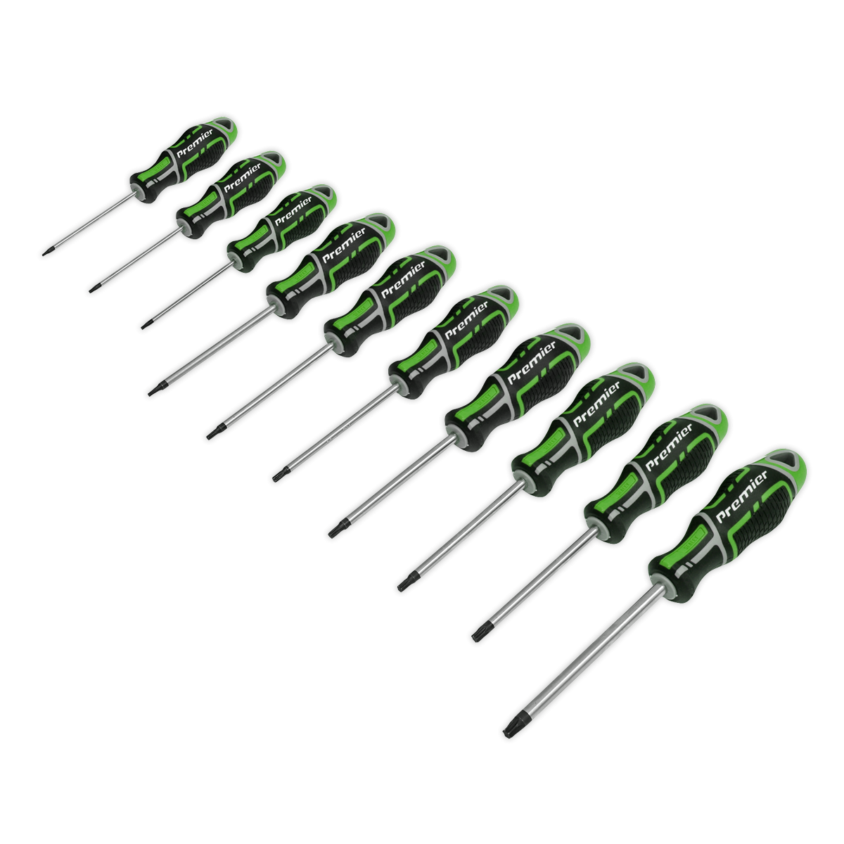 Screwdriver Set 10pc TRX-Star* GripMAX® - Hi-Vis Green AK4324HV