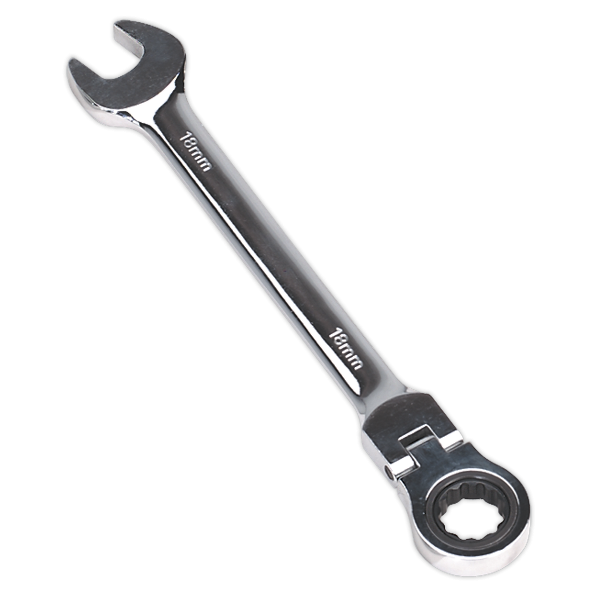 Flexi-Head Ratchet Combination Spanner 18mm FHRCW18