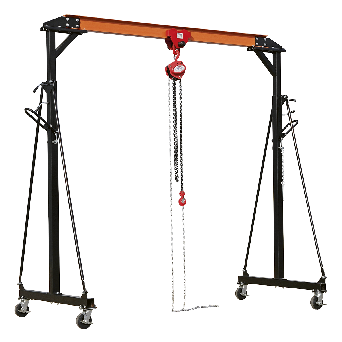 Portable Lifting Gantry Crane Adjustable 1 Tonne & Hoist Combo SG1000KIT