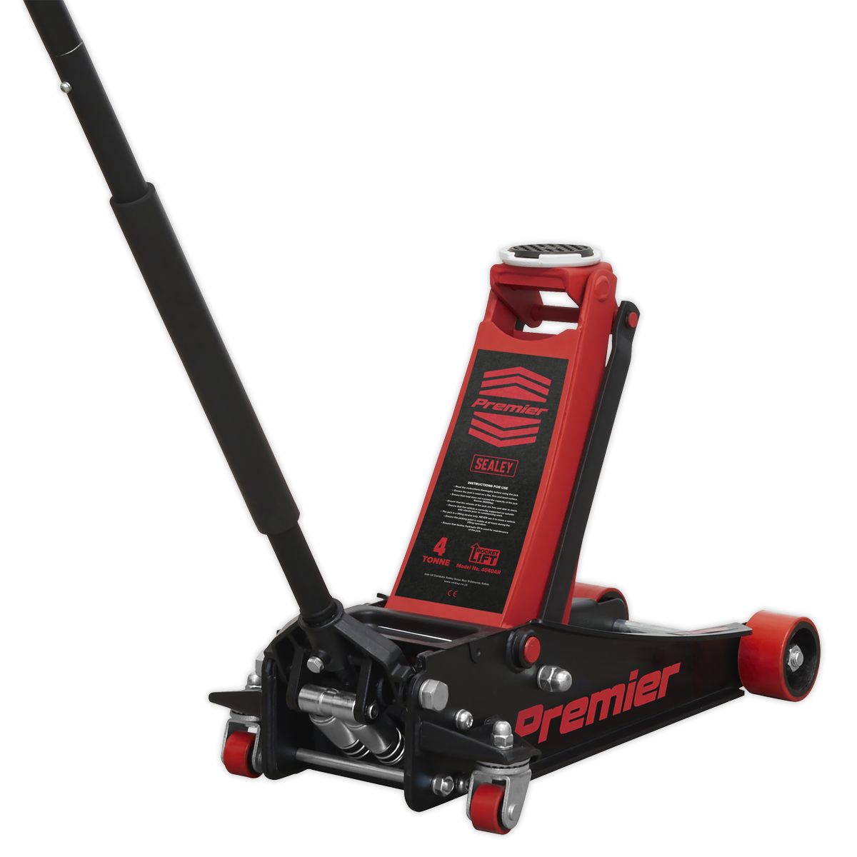 Trolley Jack 4 Tonne Rocket Lift Red 4040AR