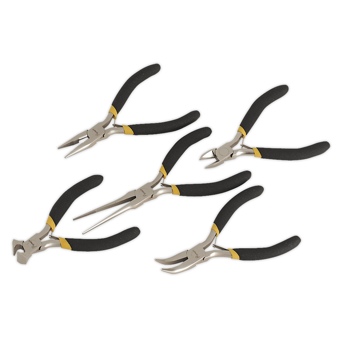 Mini Pliers Set 5pc Ni-Fe Finish AK937