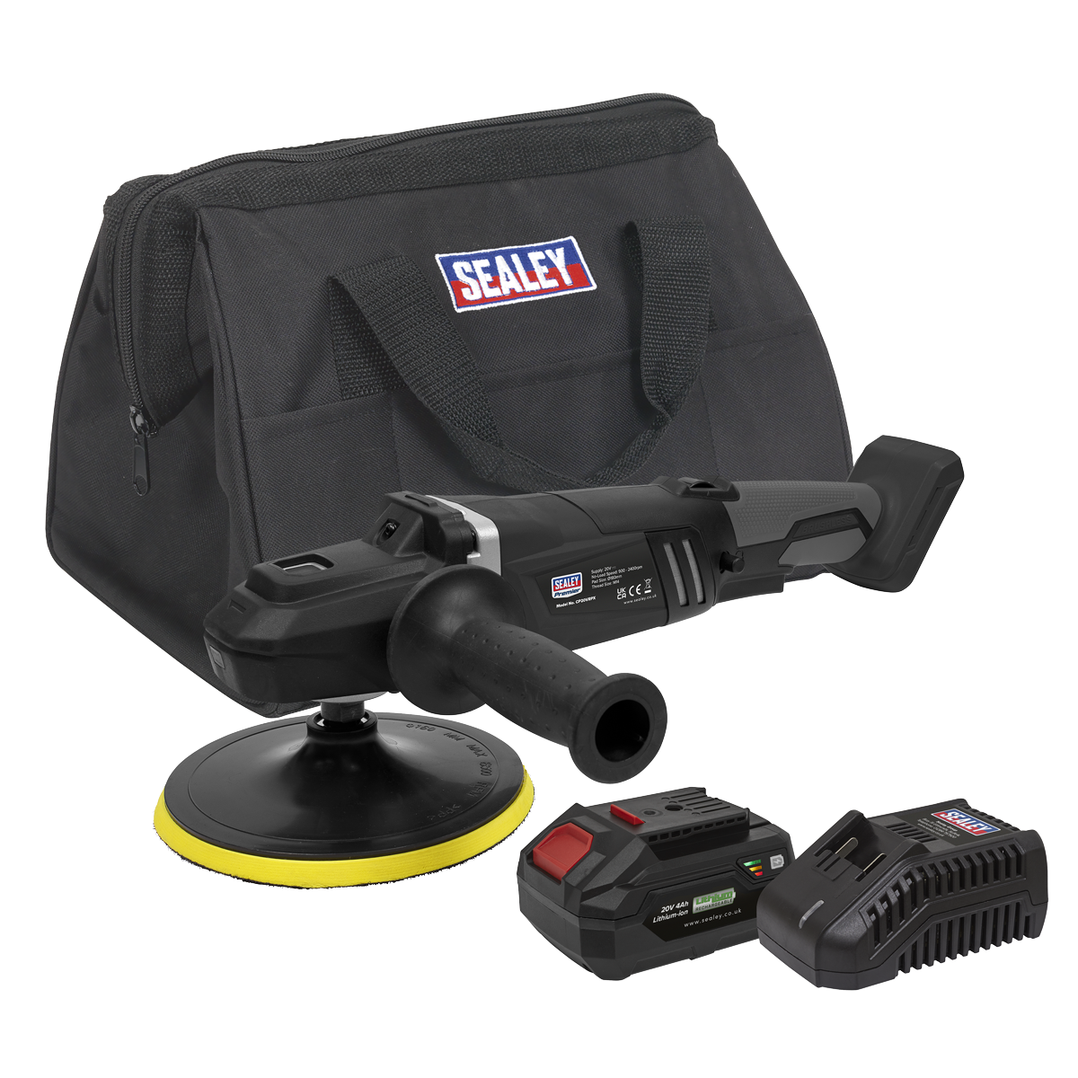 Brushless Rotary Polisher Kit Ø180mm 20V 4Ah SV20 Series CP20VRPXKIT1