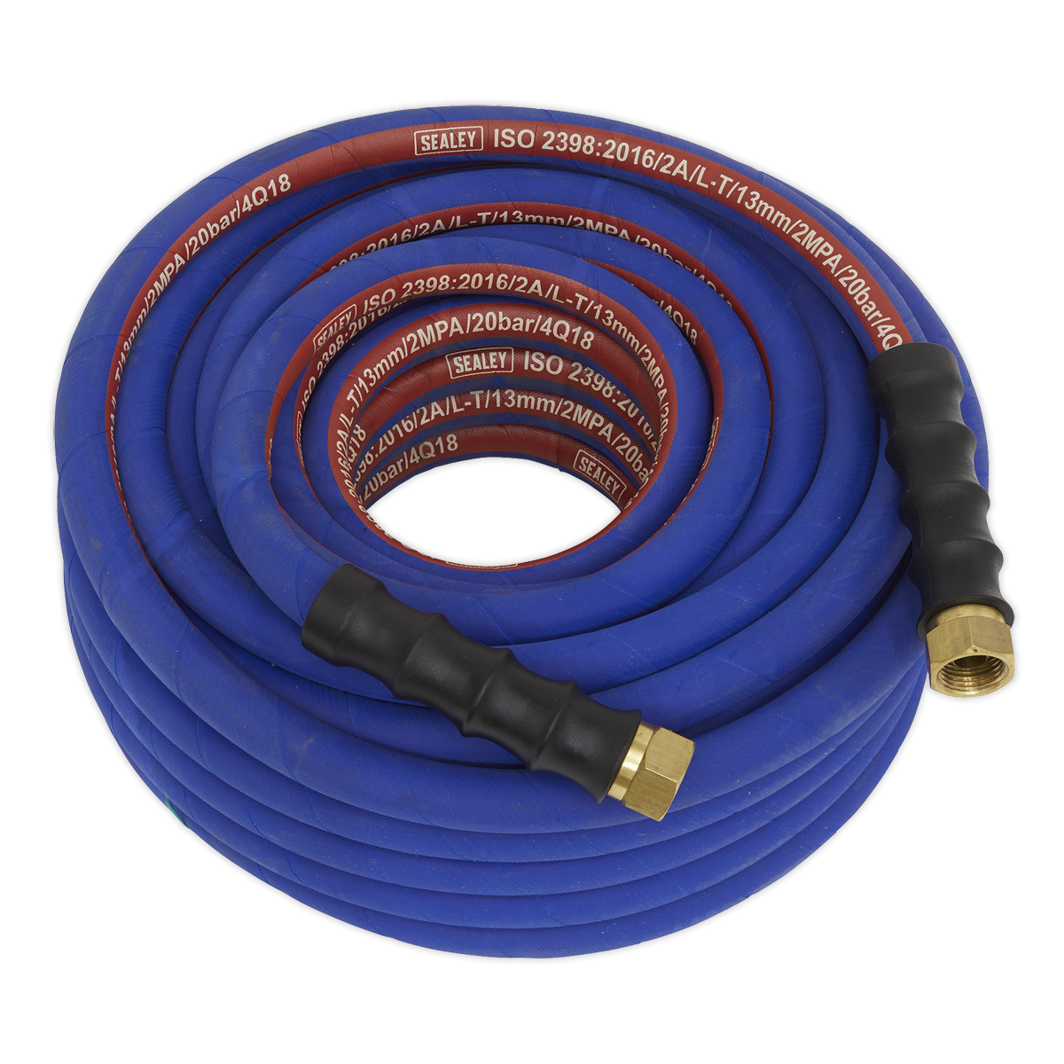 Air Hose 20m x Ø13mm with 1/2"BSP Unions Extra-Heavy-Duty AH20R/12