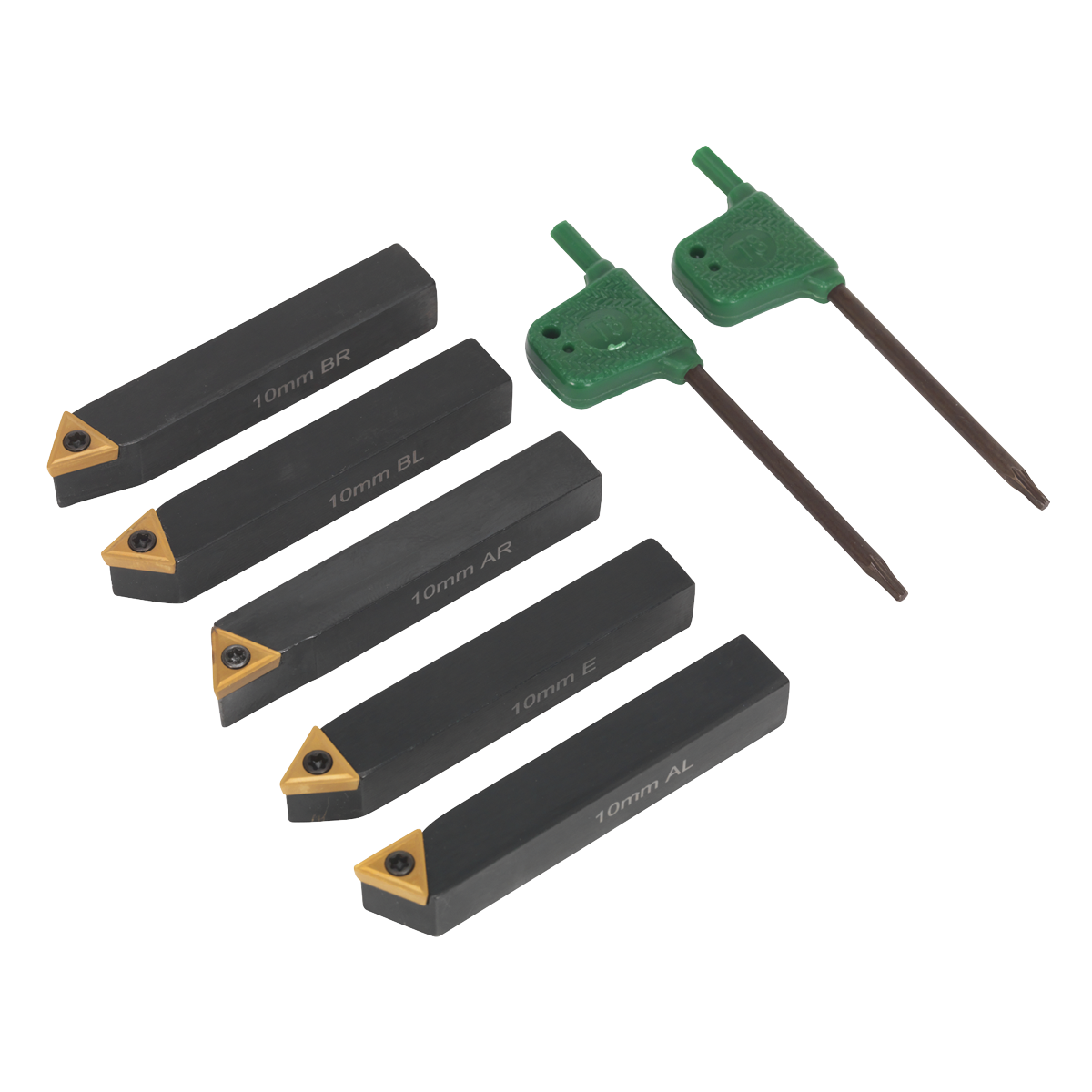 Indexable 10mm Lathe Turning Tool Set 5pc SM3025CS1
