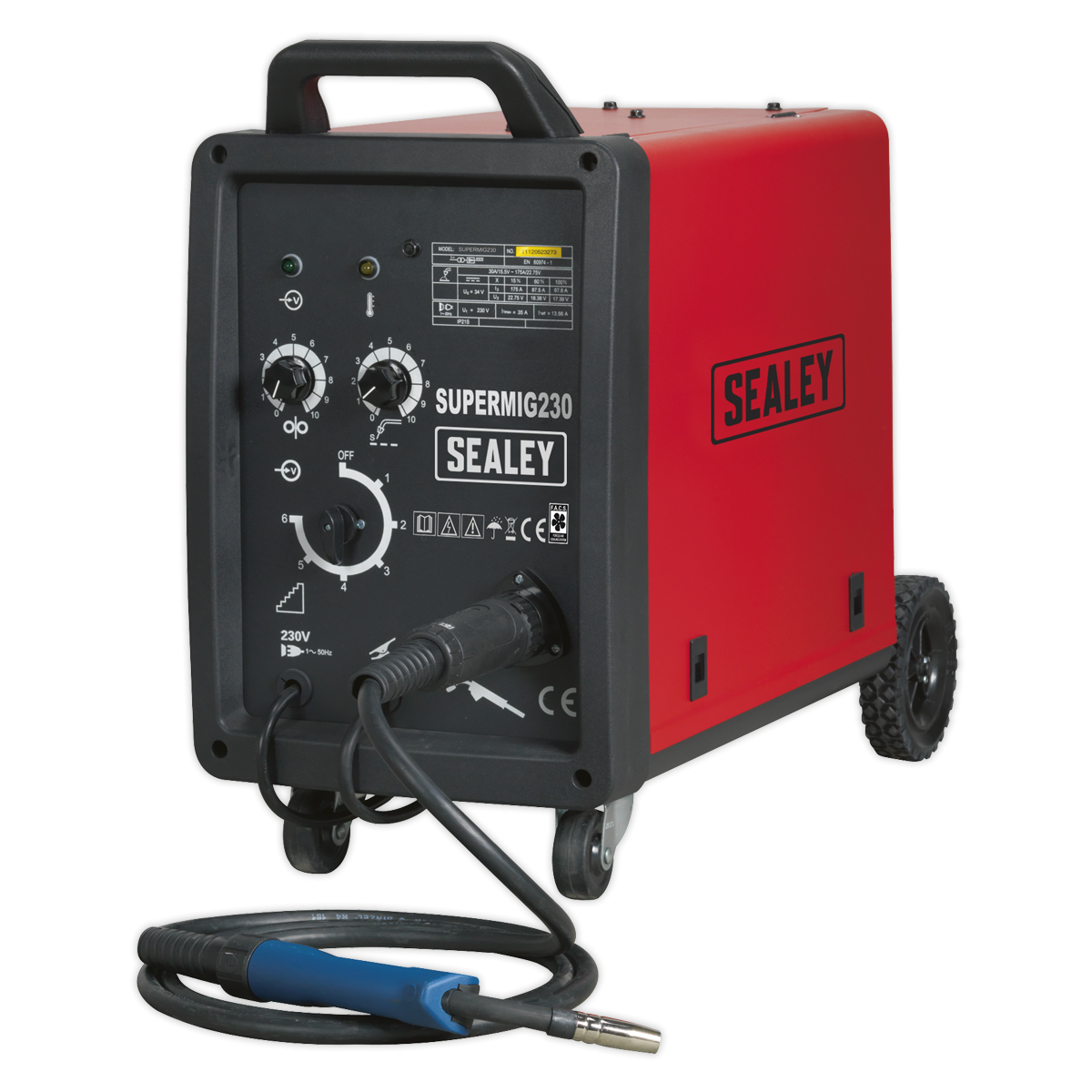 Professional MIG Welder 230A 230V with Binzel® Euro Torch SUPERMIG230
