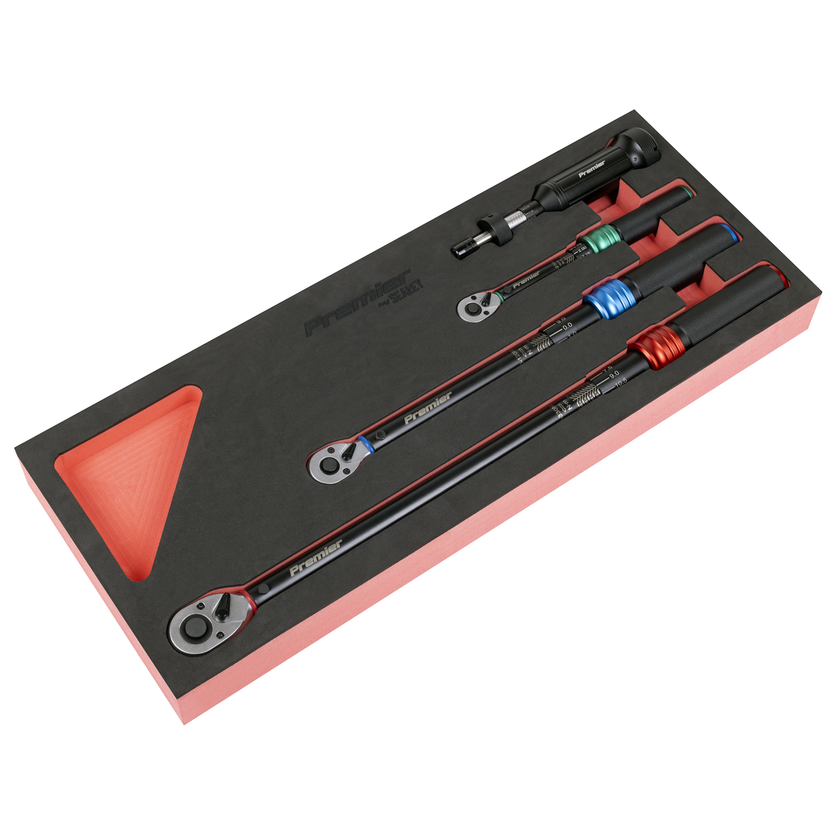 Premier Black Torque Wrench Micrometer & Torque Screwdriver Set 4pc STW909SETB