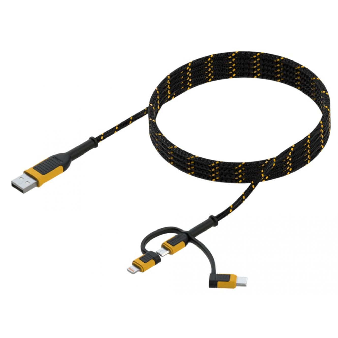 Reinforced Braided 3-in-1 Combo Cable 1.8m (6ft) DWT1311356