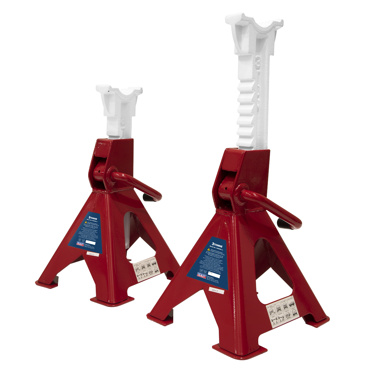 Axle Stands (Pair) 3 Tonne Capacity per Stand Ratchet Type VS2003