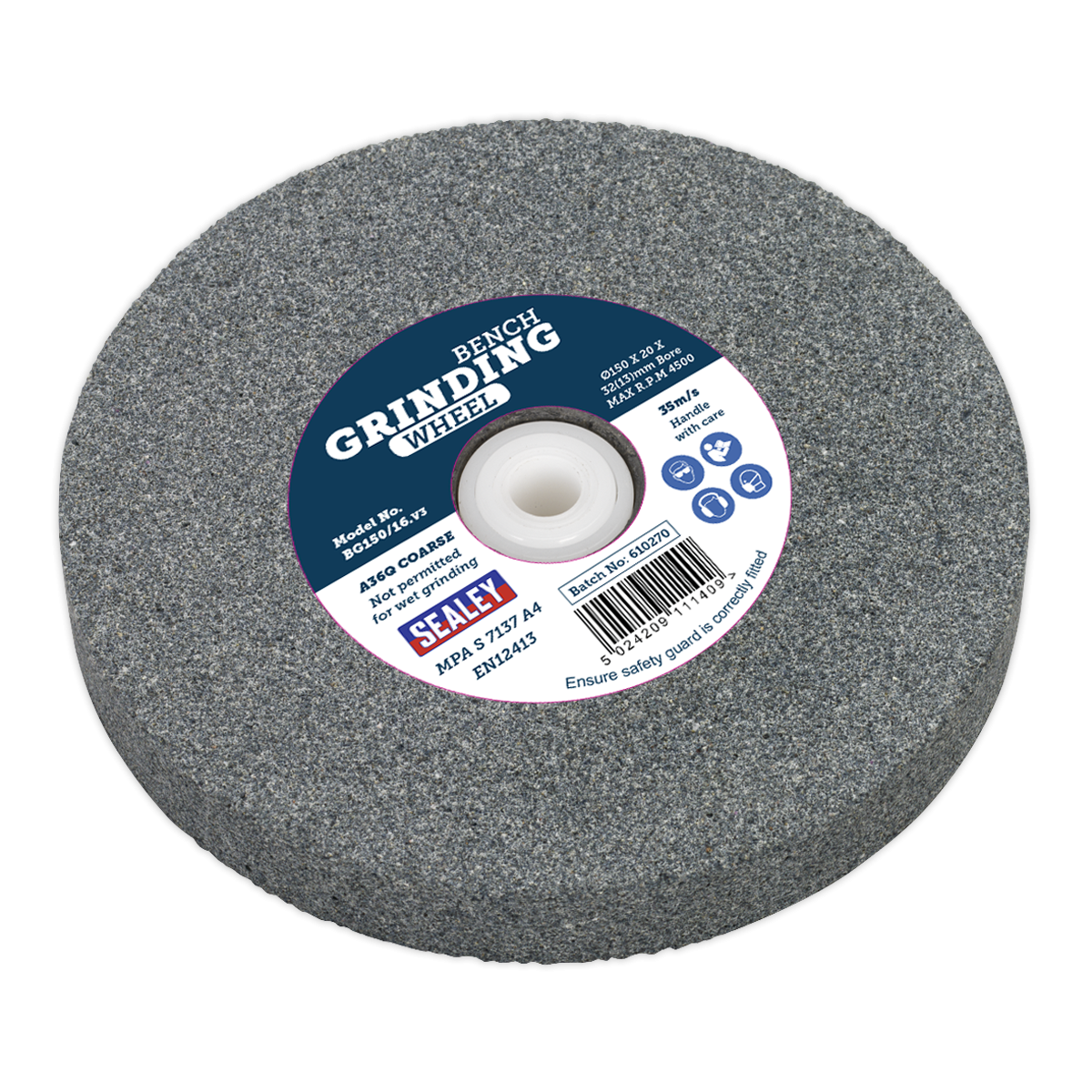 Grinding Stone Ø150 x 20mm Ø32(Ø13)mm Bore A36Q Coarse BG150/16