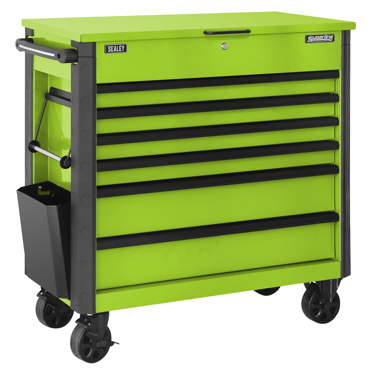 Tool Trolley 6 Drawer with Ball Bearing Slides - Green AP366HV