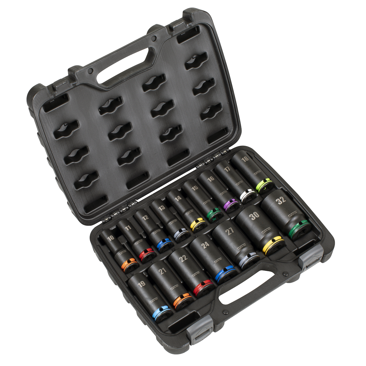 Lock-On™ Deep Impact Socket Set 1/2"Sq Drive 16pc AK58170M