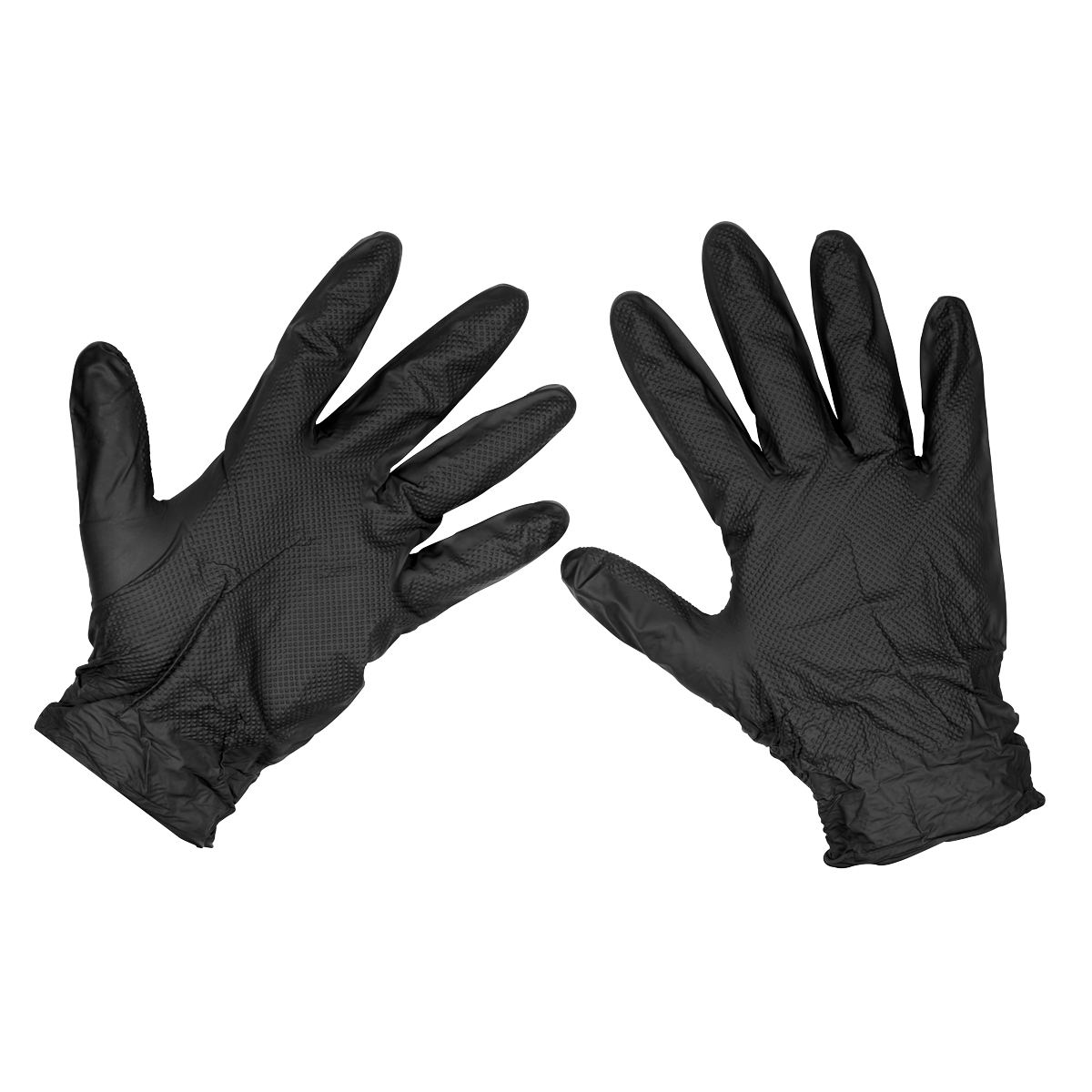 Black Diamond Grip Extra-Thick Nitrile Powder-Free Gloves Large - Pack of 50 SSP57L