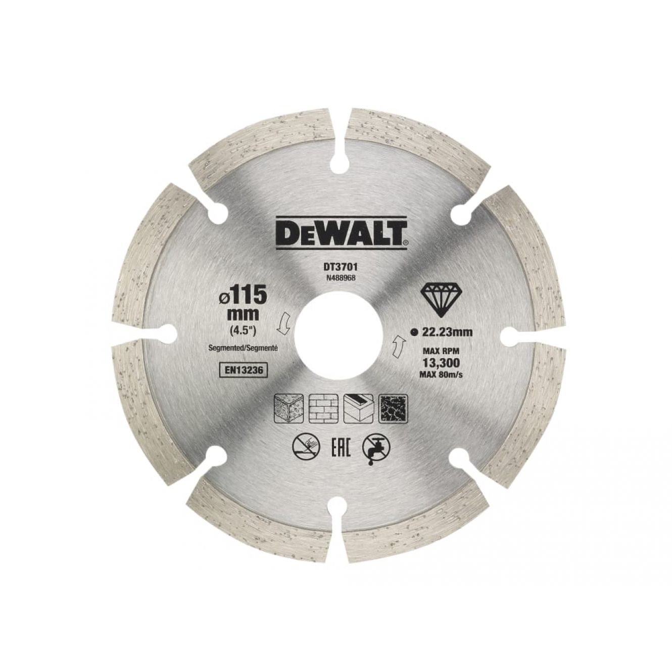 Dry Diamond Blade 115mm (2 Pack) DEWDT20455QZ