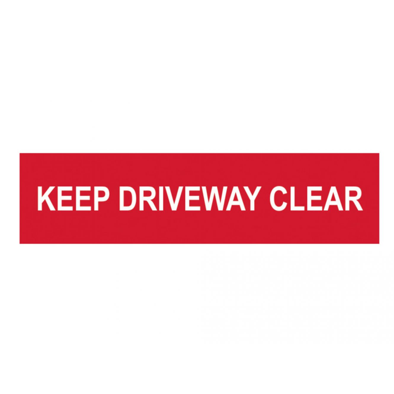 Keep Driveway Clear - PVC 200 x 50mm SCA5252
