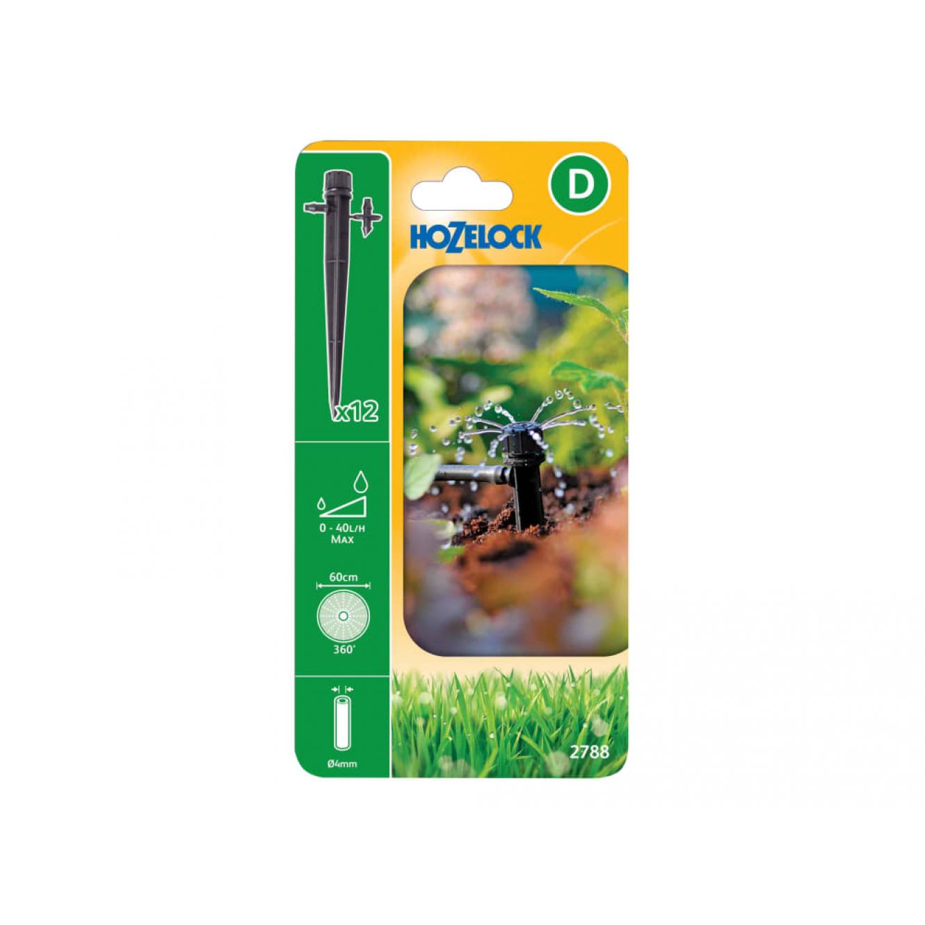 End of Line Adjustable Mini Sprinkler on Stake