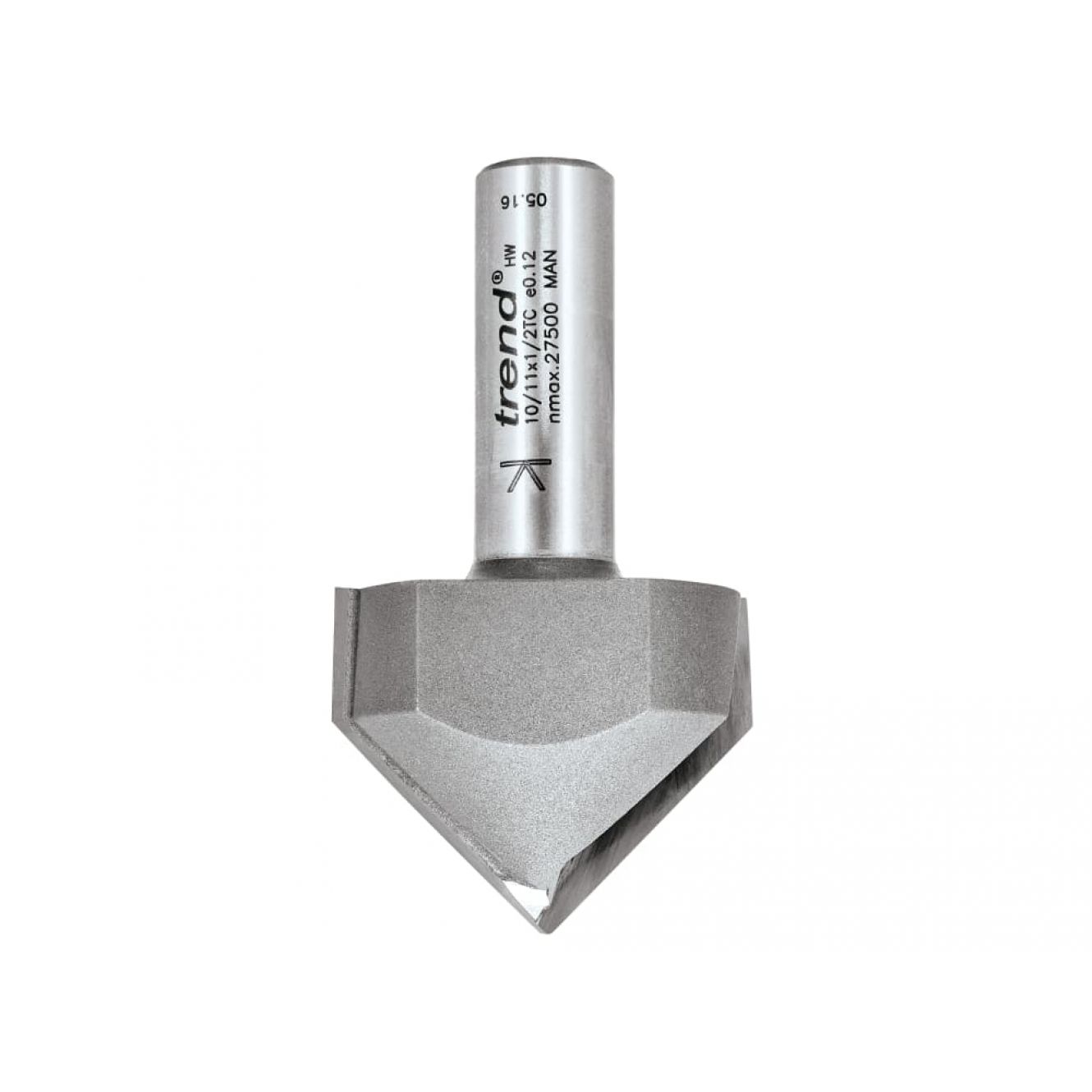 10/11 x 1/2 TCT V-Groove Chamfer 45° 19.0 x 38mm TRE101112TC