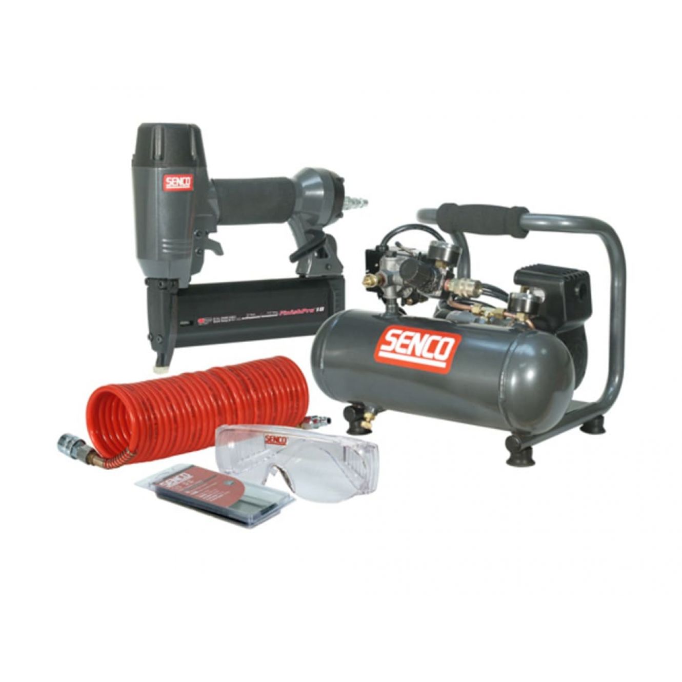 Finish Pro 18 Pneumatic Nailer & 1 HP Compressor Kit 110V SENPC0964UK1