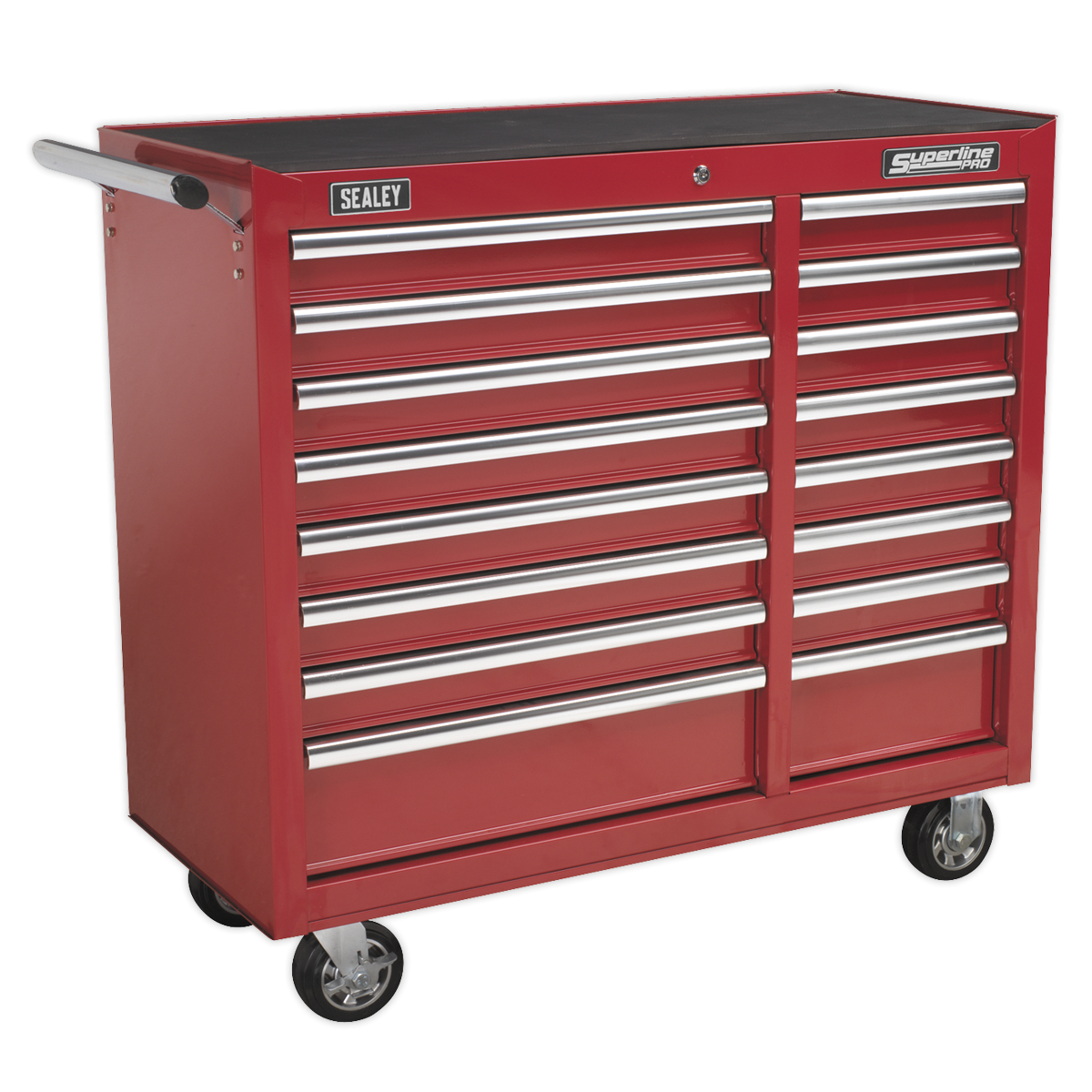 Rollcab 16 Drawer with Ball-Bearing Slides Heavy-Duty - Red AP41169