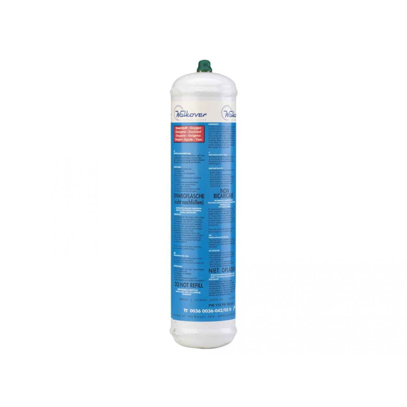 Oxygen Cartridge, Non Rechargeable 110 litre GYS040458