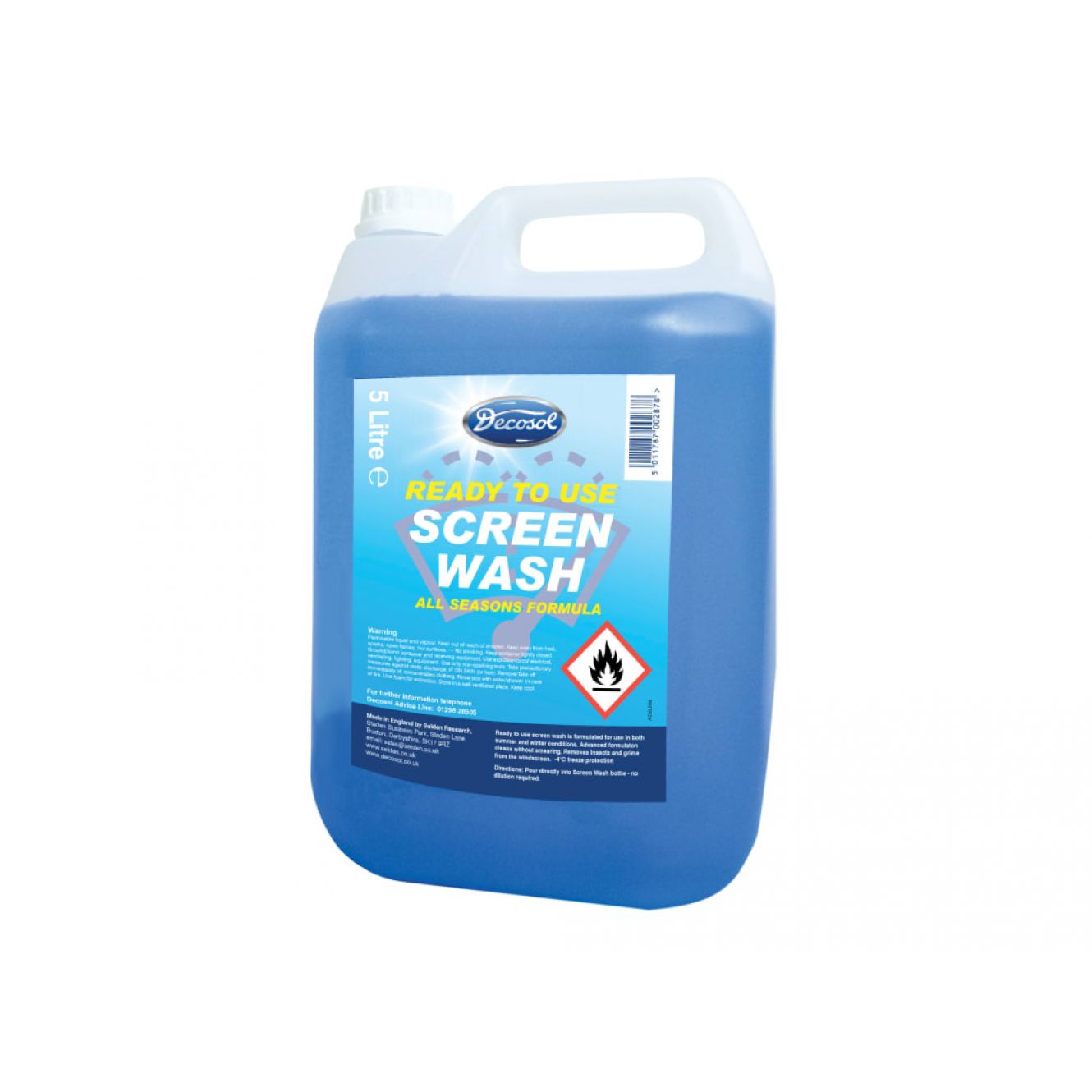 Ready Mixed Screenwash All Seasons Formula 5 litre DECAD6LRM