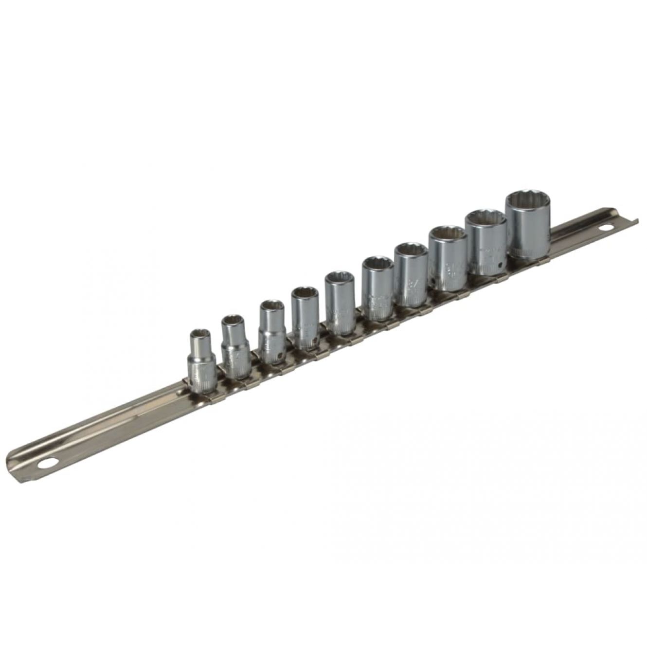 Bi-Hexagon Socket Set of 10 with Clip Strip AF 1/4in Drive STW40AD10CL