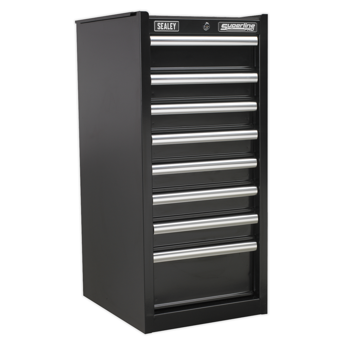 Hang-On Chest 8 Drawer with Ball-Bearing Slides - Black AP33589B