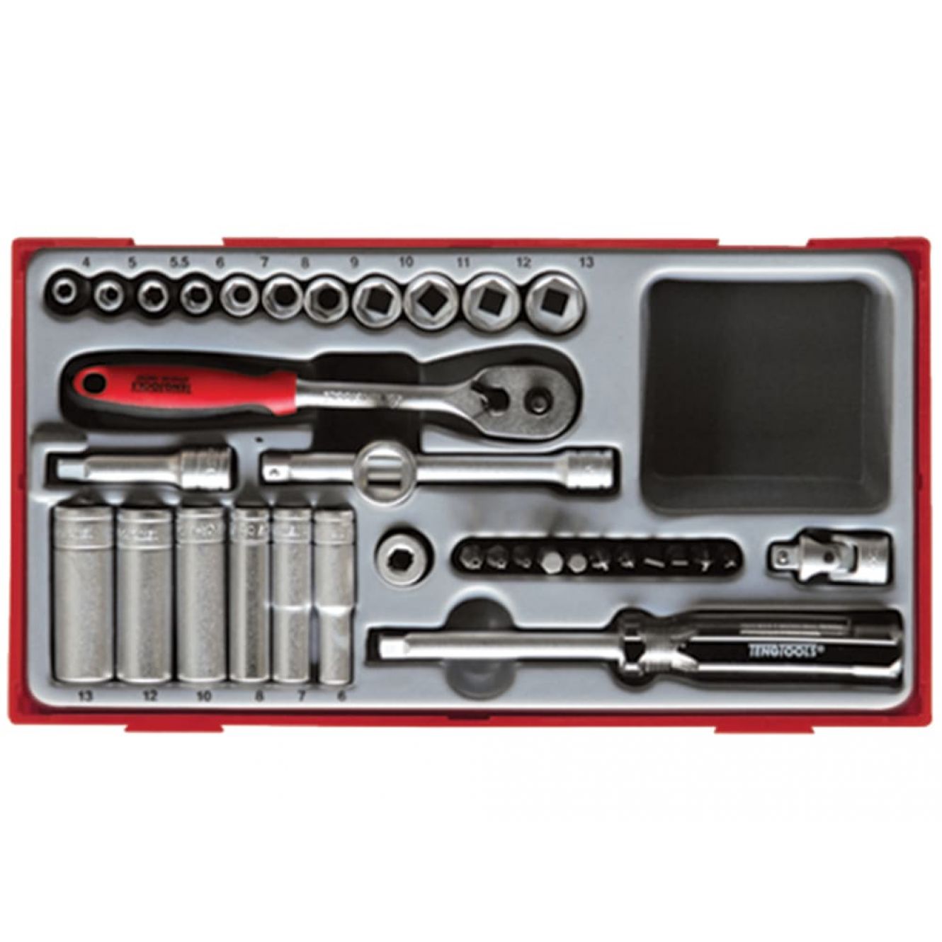 TT1435 4-13mm Socket Set, 35 Piece - 1/4in Drive TENTT1435