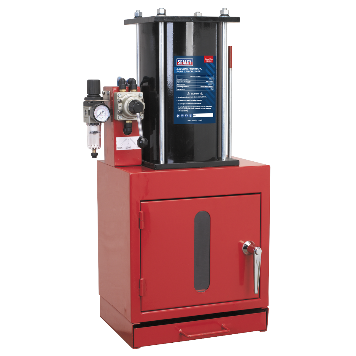 Pneumatic Paint Can Crusher 2.2tonne HCC08