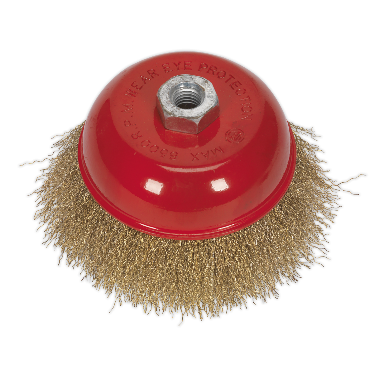 Brassed Steel Cup Brush Ø125mm M14 x 2mm CBC125