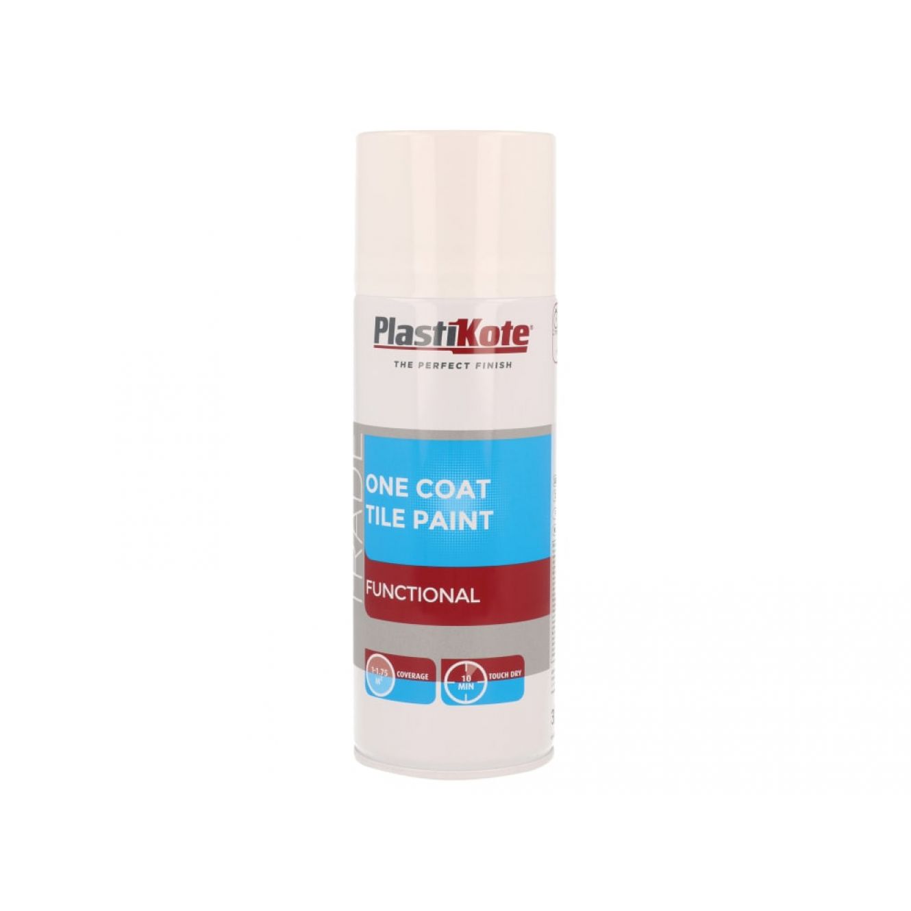 Trade One Coat Spray Tile Paint Gloss White 400ml PKT71026