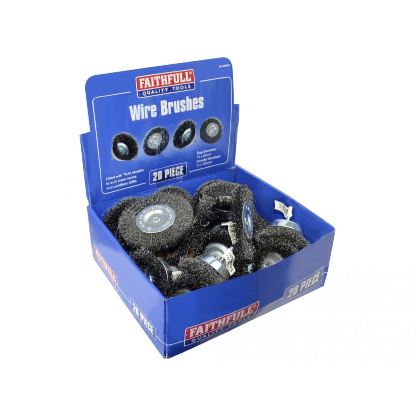 Wire Brush Assortment 20 Piece FAIWBA20