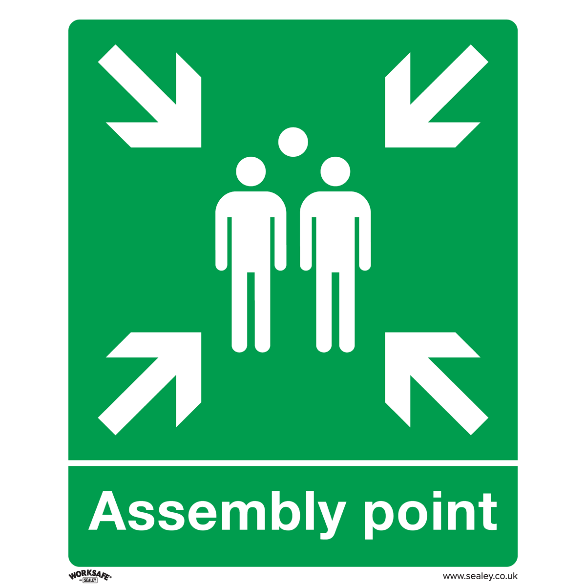 Safe Conditions Safety Sign - Assembly Point - Rigid Plastic SS37P1