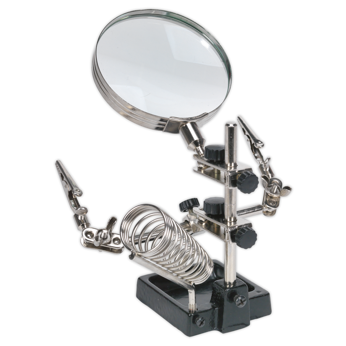 Mini Robot Soldering Stand with Magnifier & Iron Holder SD150H