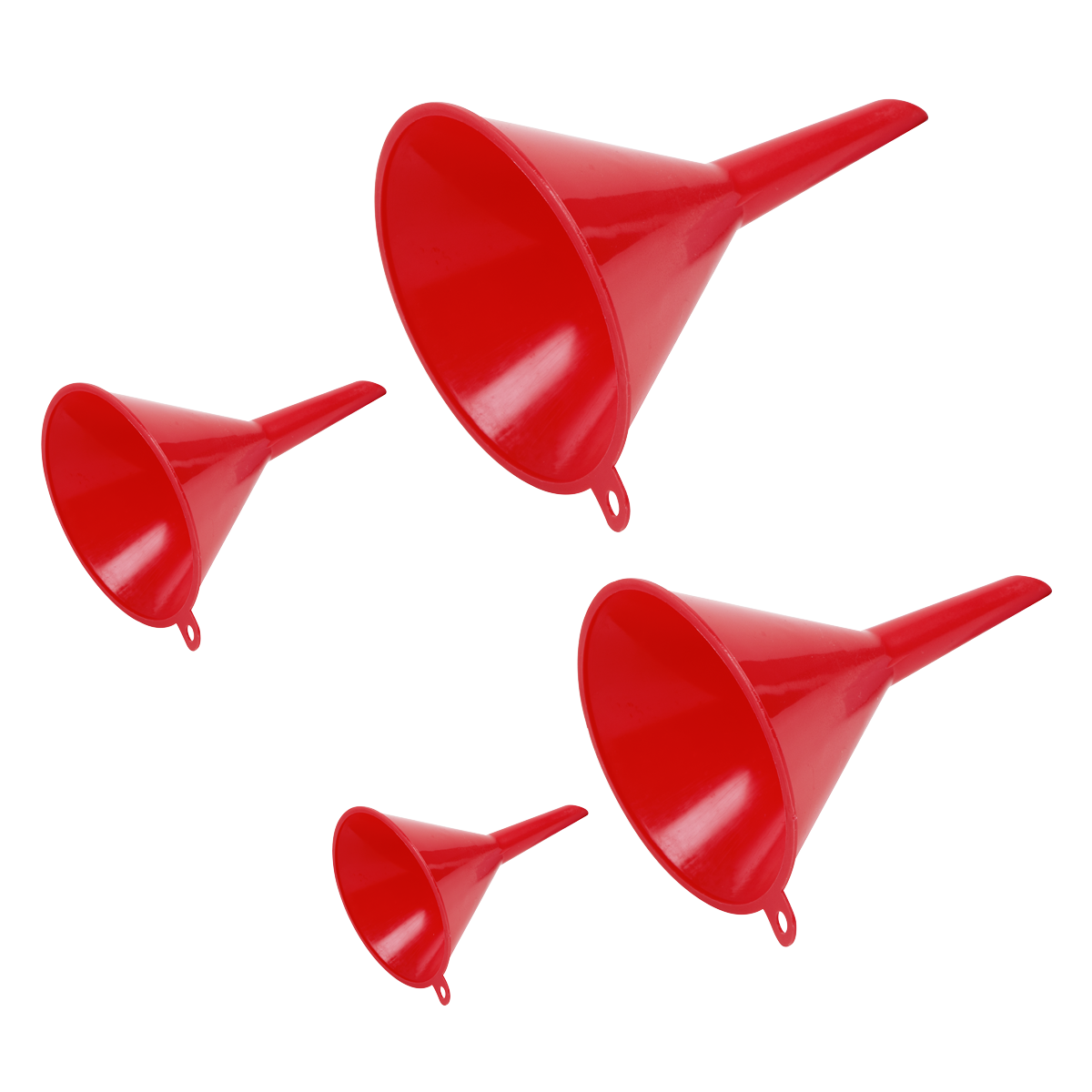 Small Funnel Set 4pc Economy Fixed Spout F92