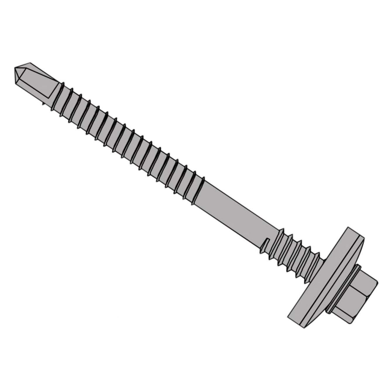 TechFast Screws, Composite Panels to Steel, No.3 Tip