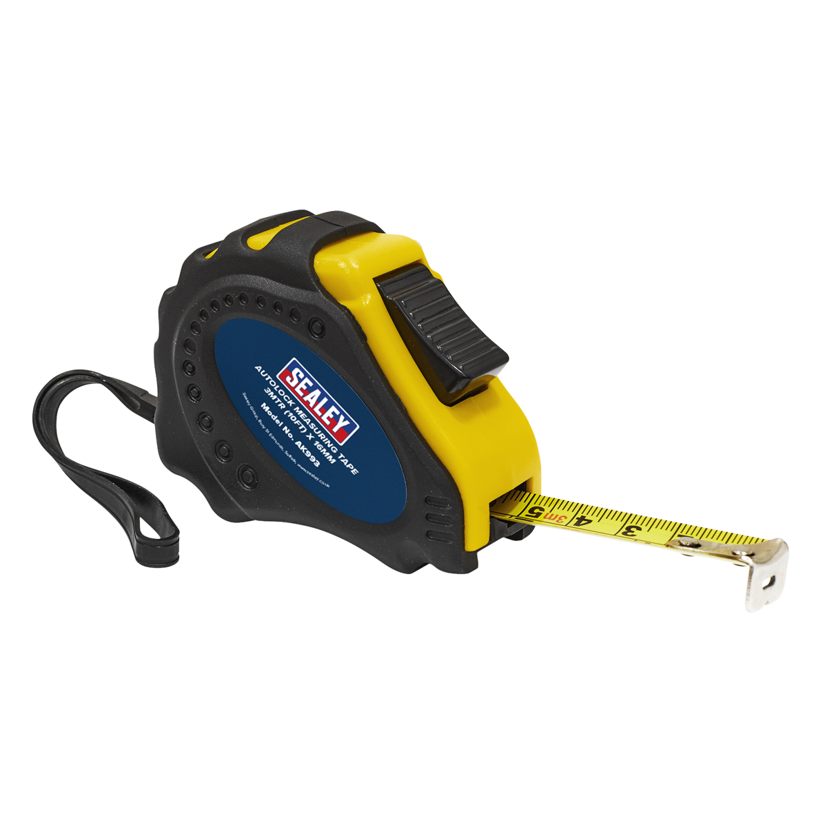 Auto Lock Tape Measure 3m(10ft) x 16mm - Metric/Imperial AK993