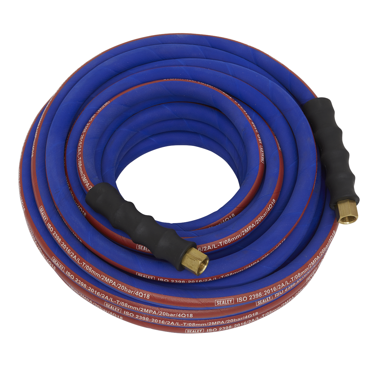 Air Hose 15m x Ø8mm with 1/4"BSP Unions Extra-Heavy-Duty AH15R