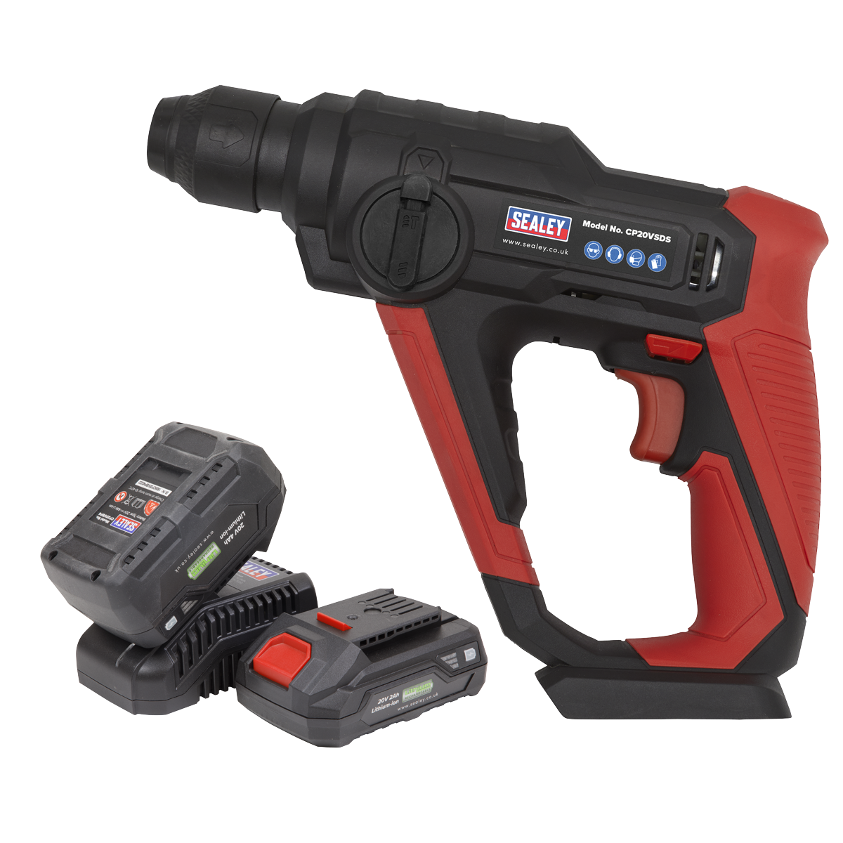 Cordless Rotary Hammer Drill Kit 20V SV20 Series SDS Plus - 2 Batteries CP20VSDSKIT