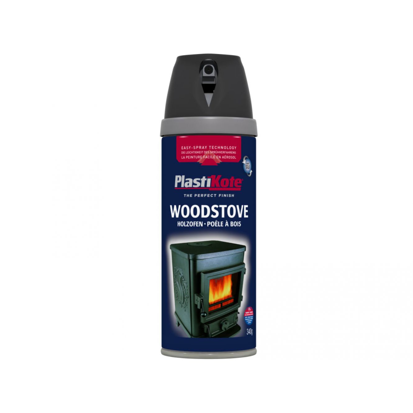 Twist & Spray Woodstove Paint Black 400ml PKT26030