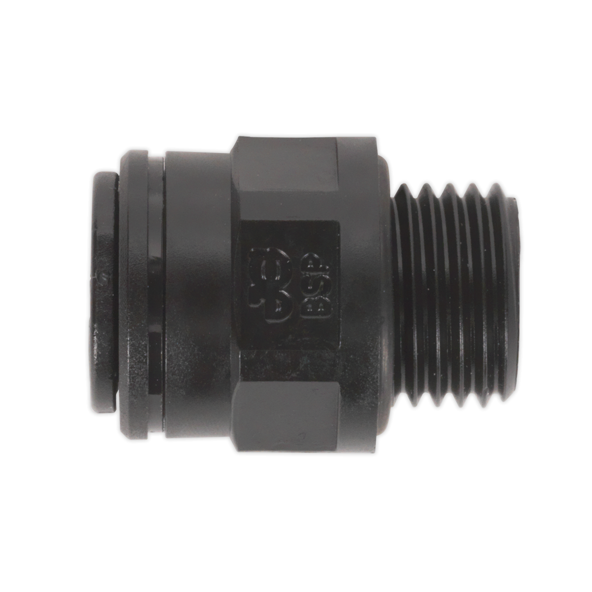 Straight Adaptor 8mm x 1/4"BSP Pack of 5 (John Guest Speedfit® - PM010812E) JGC814