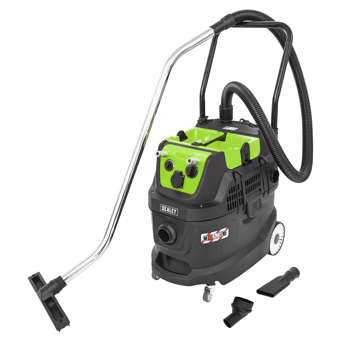 Dust-Free Wet & Dry Industrial Vacuum Cleaner 40L Plastic Drum M Class Filtration Self-Clean PC400MA