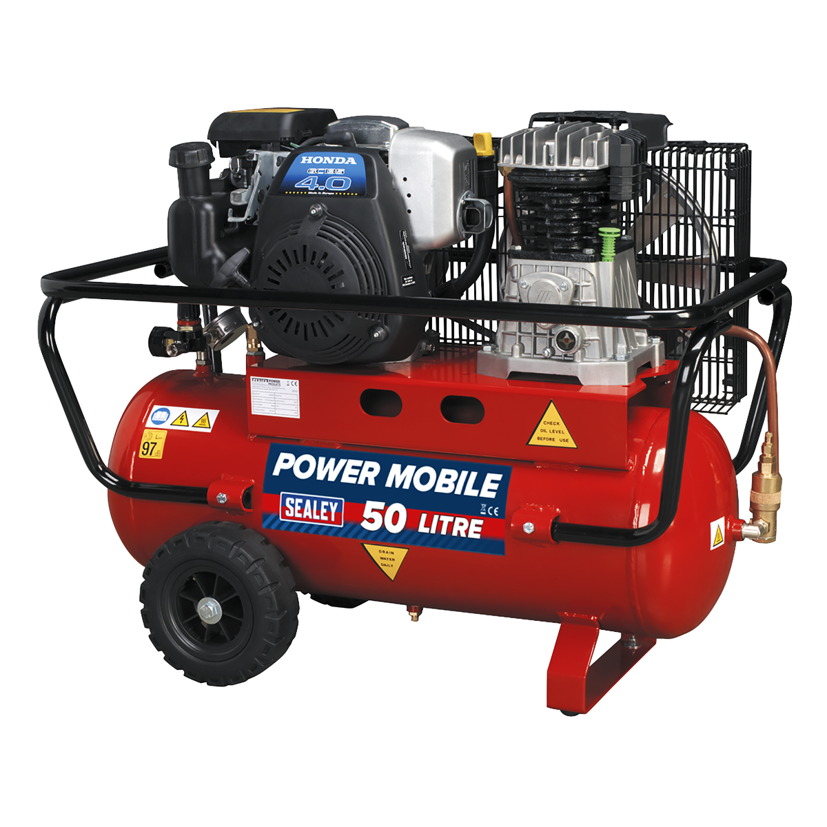 Air Compressor 50L Belt Drive Petrol Engine 4hp SA5040