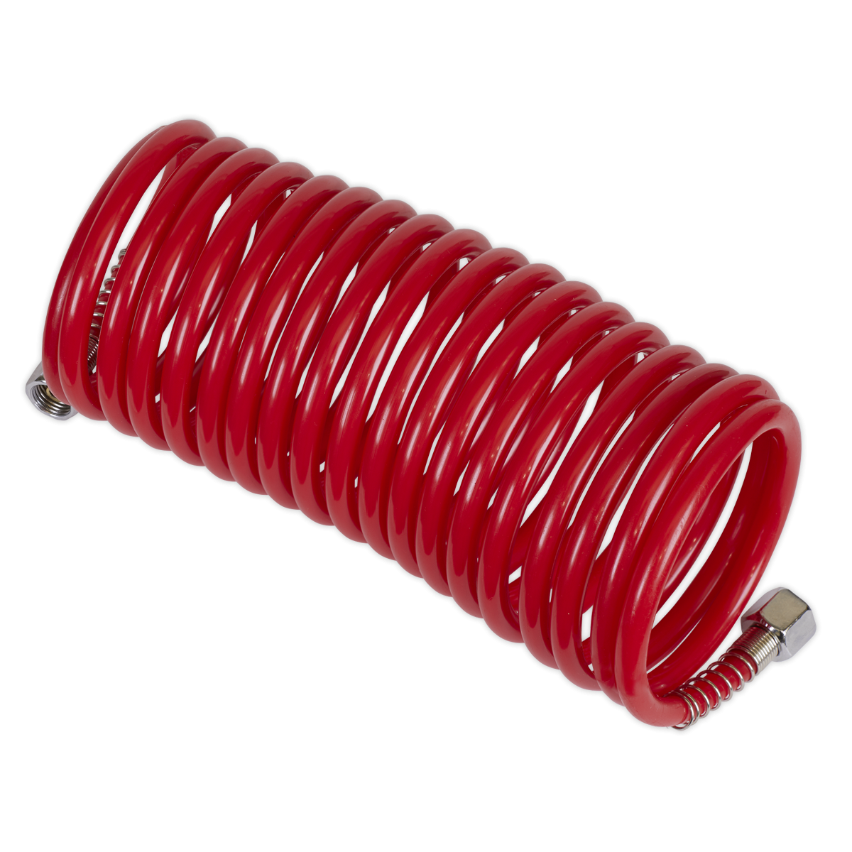 PE Coiled Air Hose 5m x Ø5mm with 1/4"BSP Unions SA335