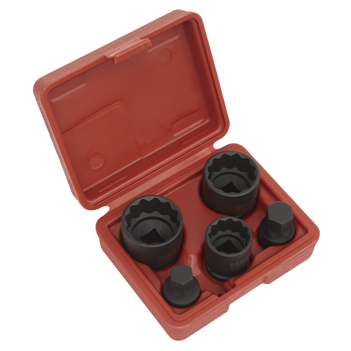 Impact Hub Socket & Socket Bit Set 5pc 12-Point 1/2"Sq Drive SX053