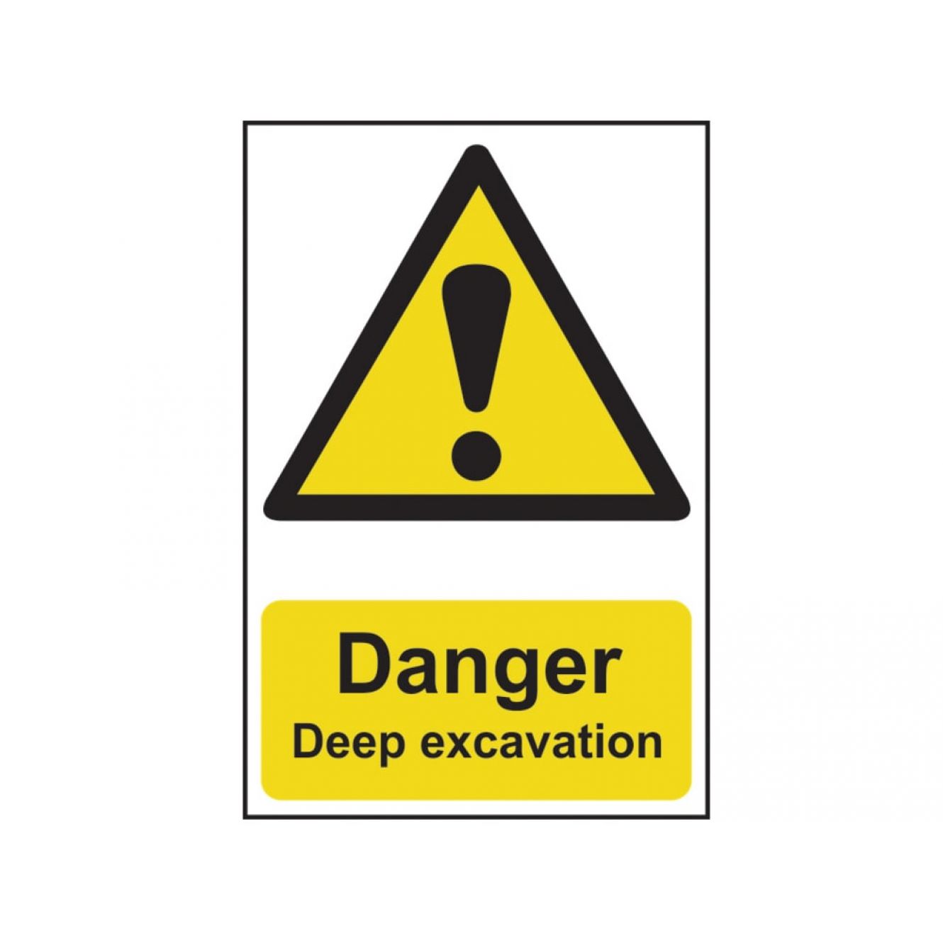 Danger Deep Excavation - PVC 400 x 600mm SCA4103