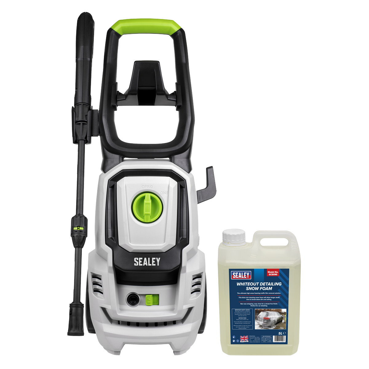 Pressure Washer 130bar 420L/hr with Snow Foam PW1860COMBO