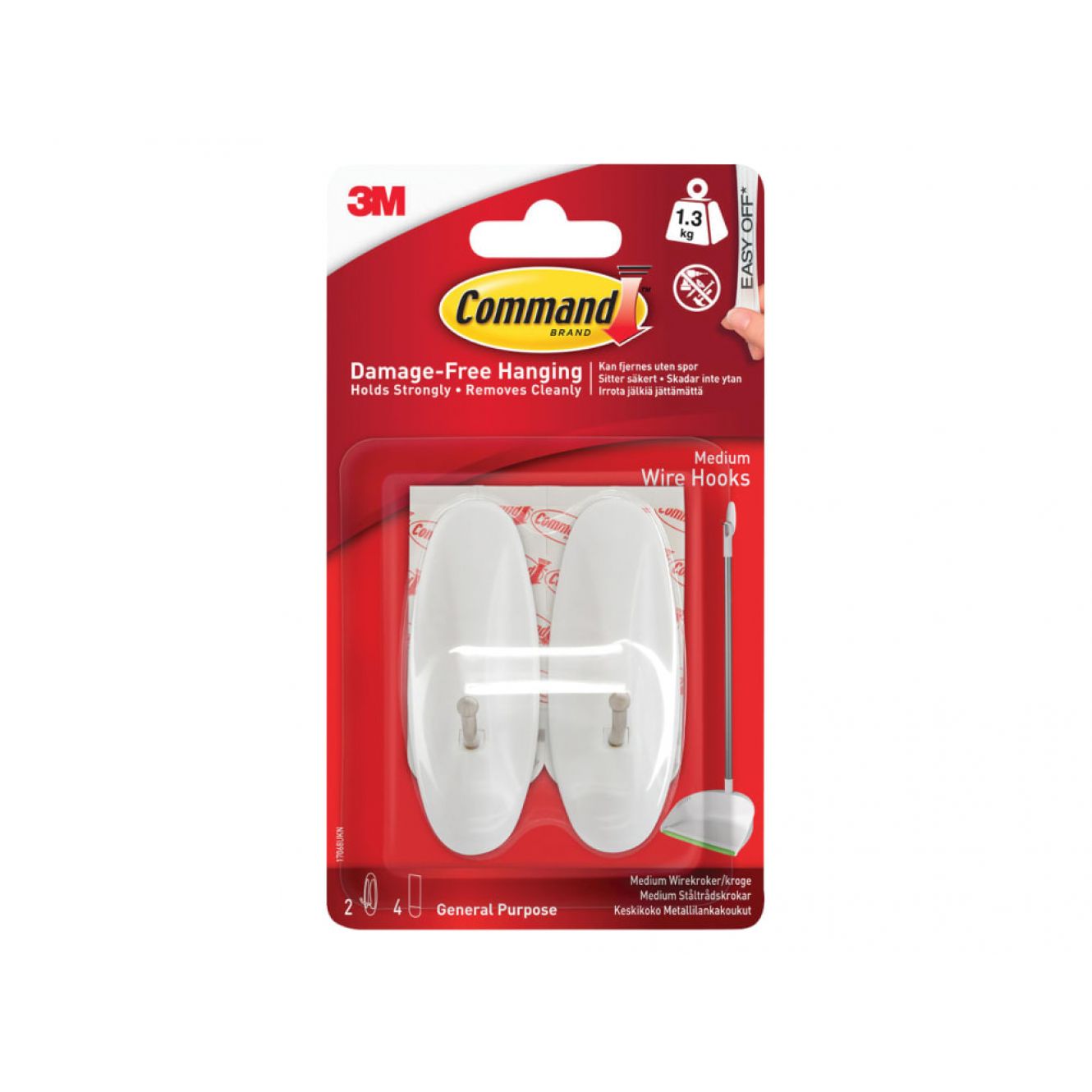 Medium Wire Hooks (Pack 2) COM17068