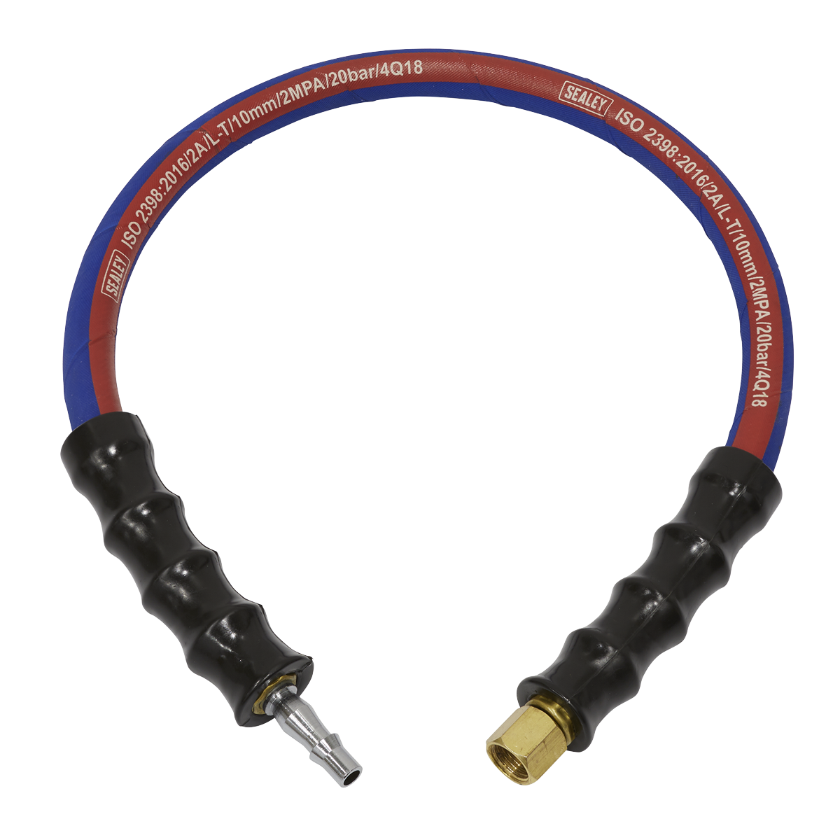 Air Leader Hose 600mm x Ø10mm with Tailpiece & 1/4"BSP Union AH2R/38