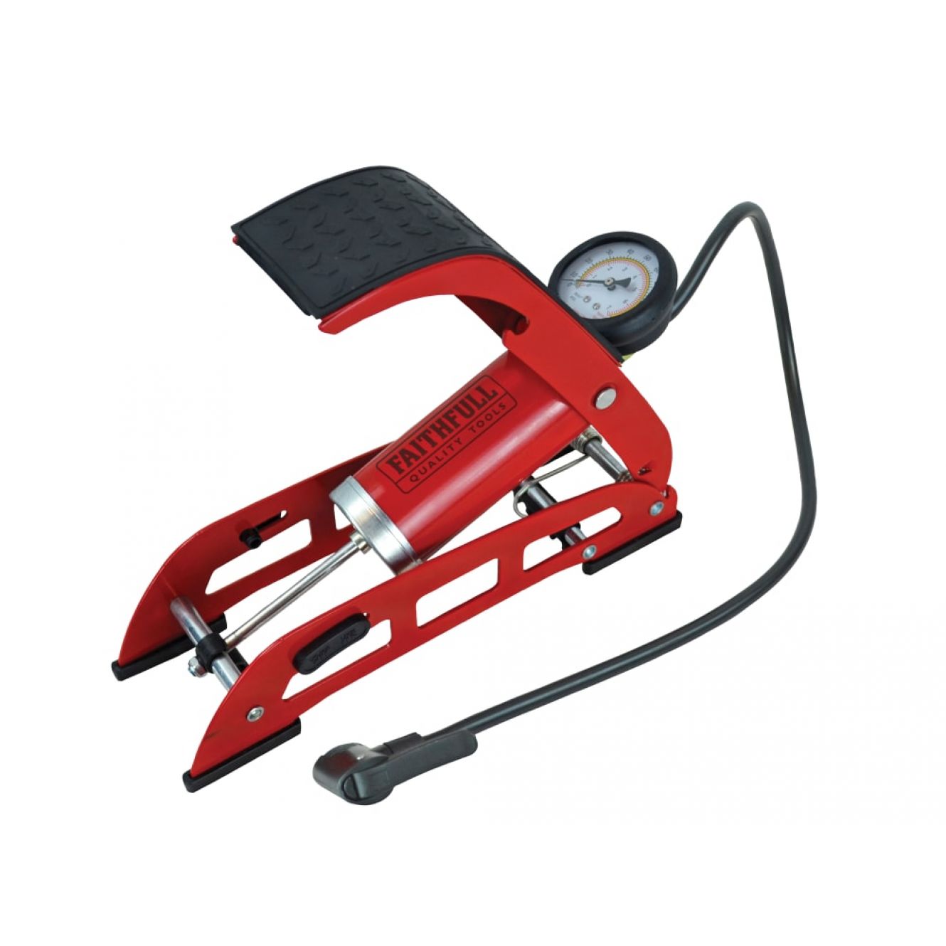 Foot Pump Single Cylinder with Gauge FAIAUFPUMP1